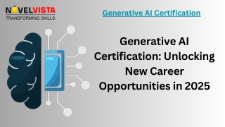 Generative AI Certification 2025