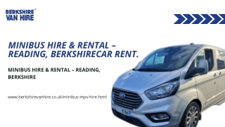 Minibus Hire & Rental Reading, Berkshire