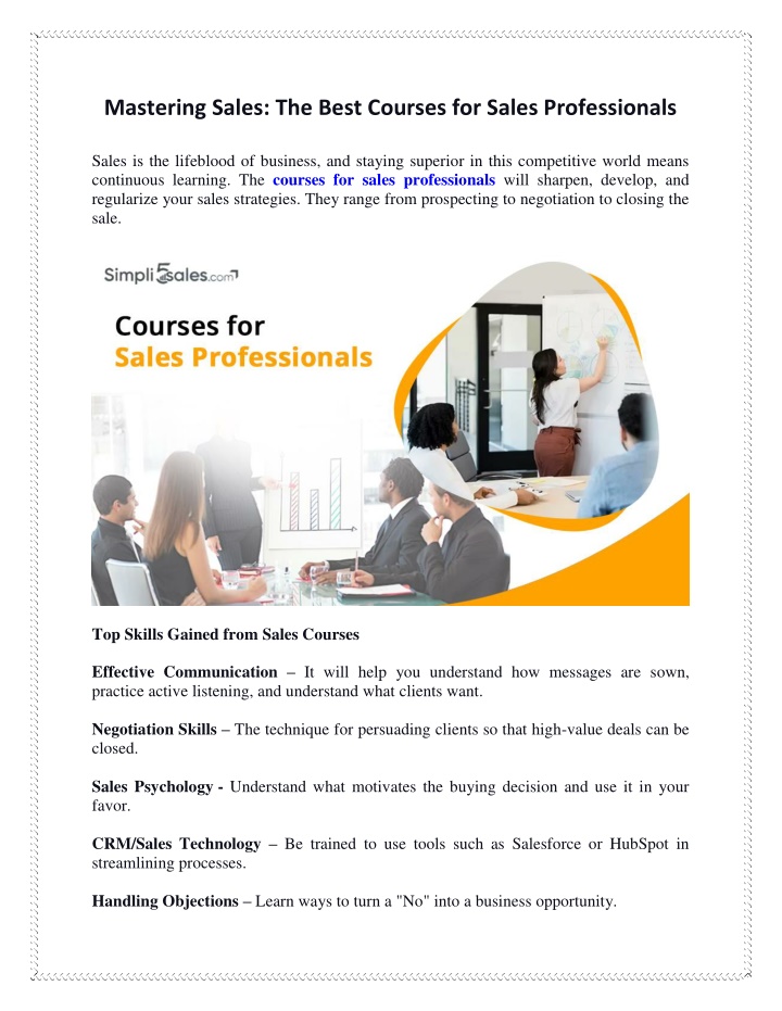 mastering sales the best courses for sales