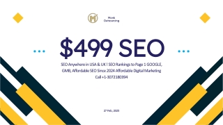 $499 SEO Anywhere in USA & UK