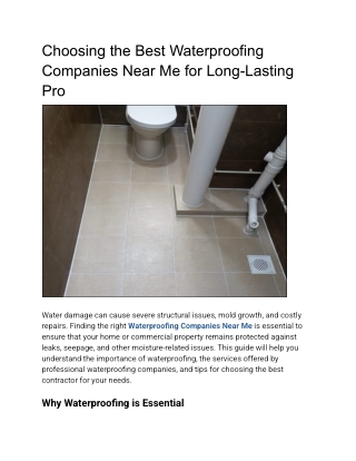 Choosing the Best Waterproofing Companies Near Me for Long-Lasting Pro (1)
