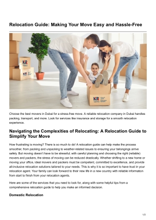 relocation guide making your move easy and hassle