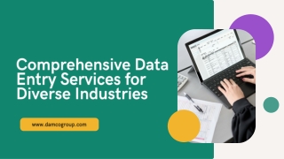 comprehensive data entry services for diverse