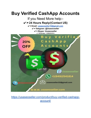 Buy verified cashapp accounts personal or business
