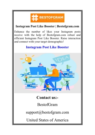 Instagram Post Like Booster  Bestofgram.com