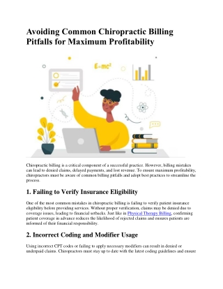 avoiding common chiropractic billing pitfalls