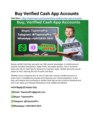 How to Buy, Verified Cash App Accounts in 2025