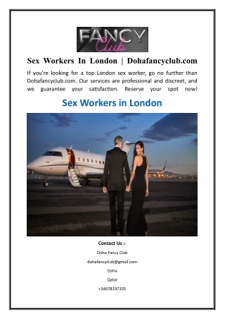 Sex Workers In London  Dohafancyclub.com