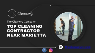 The Cleanery Company: Top Cleaning Contractor Near Marietta