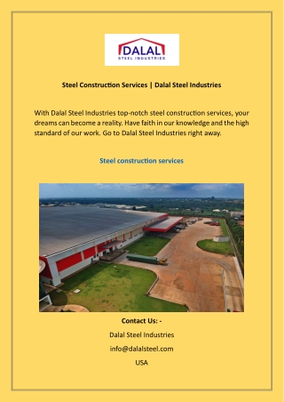 Steel Construction Services  Dalal Steel Industries