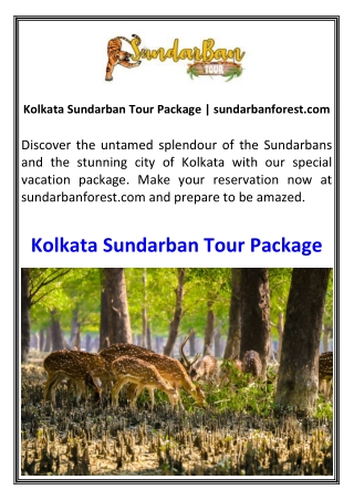 kolkata sundarban tour package sundarbanforest com