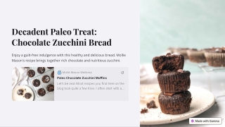 Chocolate Zucchini Bread Paleo | Mollie Mason