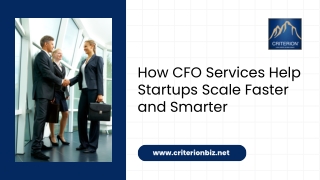 How CFO Services Help Startups Scale Faster and Smarter