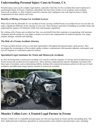 understanding personal injury cases in fresno ca