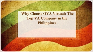 Why Choose OVA Virtual The Top VA Company in the Philippines