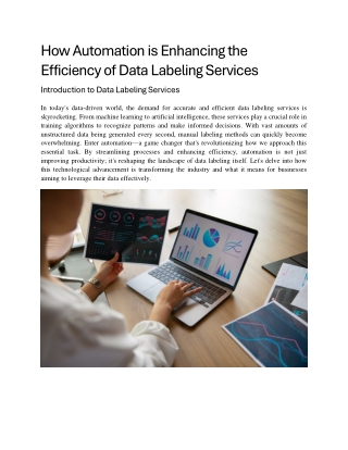 How Automation is Enhancing the Efficiency of Data Labeling