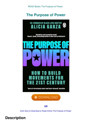 READ Books The Purpose of Power