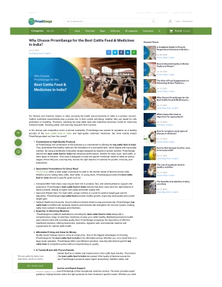 why-choose-prraniganga-for-the-best-cattle-feed--medicines-in-india