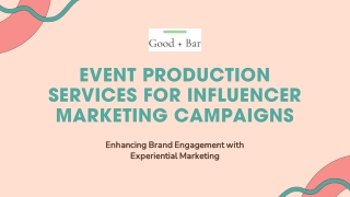 Corporate & Influencer Event Services | Brand Activation Experts