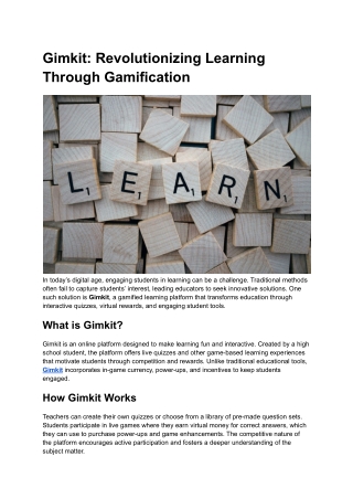 gimkit revolutionizing learning through