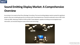 sound emitting display market a comprehensive