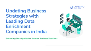Updating Business Strategies with Leading Data Enrichment Companies in India