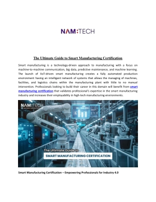 the ultimate guide to smart manufacturing