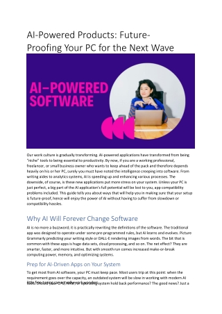 ai powered products future proofing your