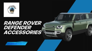 The Complete Guide to Range Rover Defender Accessories