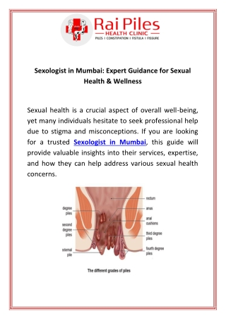 Sexologist in Mumbai Expert Guidance for Sexual Health & Wellness