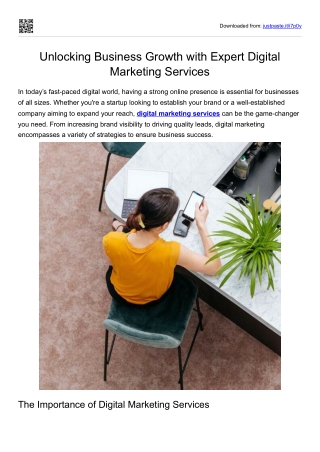 Unlocking Business Growth with Expert Digital Marketing Services