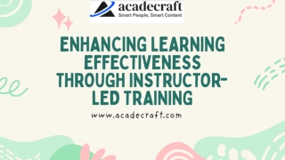 enhancing learning effectiveness through