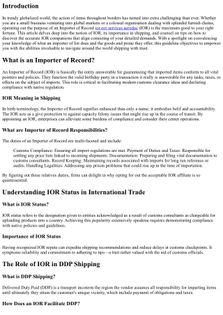 IOR Partners: Finding the Best Fit for Your Needs
