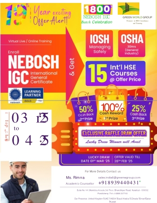 n e b o s h i g c batch celebr a tion