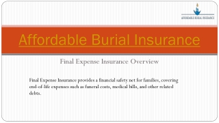 affordable burial insurance