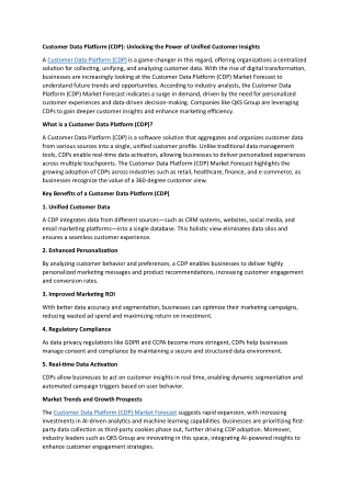 customer data platform cdp unlocking the power