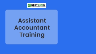 assistant accountant training