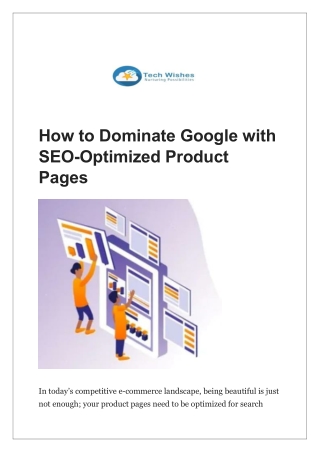 how to dominate google with seo optimized product