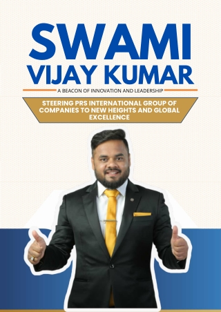 swami vijay kumar a beacon of innovation