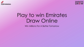 play to win emirates draw online