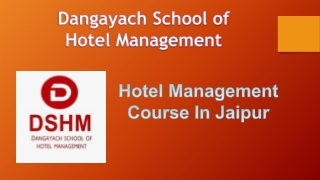 Hotel Management Course In Jaipur (1)