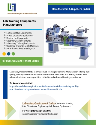 Lab Training Equipments Manufacturers