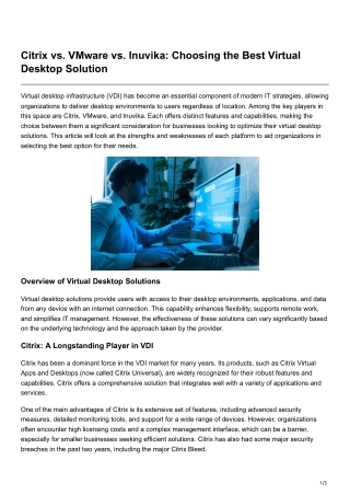 citrix vs vmware vs inuvika choosing the best
