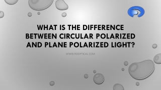 What is the Difference Between Circular Polarized and Plane Polarized Light