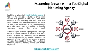 mastering growth with a top digital marketing
