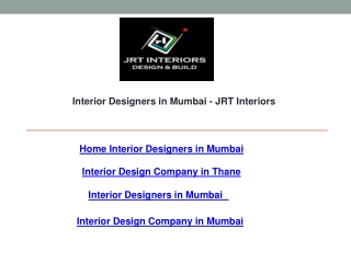 Interior Designers in Mumbai  JRT Interiors
