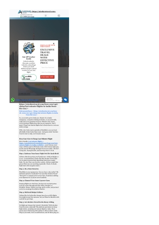 How Can I Get Cheap Last Minute Flights to India from the USA