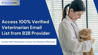 access 100 verified veterinarian email list from