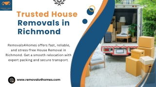 Trusted House Removals in Richmond