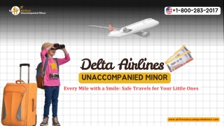 How do I book a Delta flight for an unaccompanied minor?